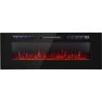 Chemine electrique encastrable, chauffage electrique de 1800w, fausse chemine decorative murale avec ...
