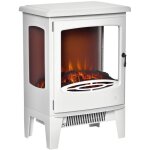 Chemin�e �lectrique - homcom - n�o - r�tro - 900 - 1800 w simulation flammes led luminosit� r�glable ...