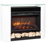 Chemine electrique d'intrieur, chauffage electrique de 1800w, fausse chemine decorative avec effet ...