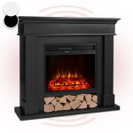 Chemine electrique d'intrieur, chauffage electrique de 1800w, fausse chemine decorative avec effet ...