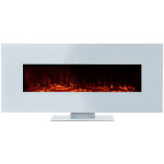 Kekai - chemine lectrique murale encastrable intrieur 1600w alaska 128x26x61cm simulation feu tlcommande ...