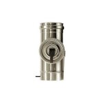 Cheminee �lement d?inspection de la cheminee dn 180 tuyau en acier inoxydable 316