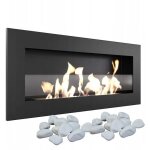 Chemine thanol murale delta2 slim tv avec vitre cadeaux