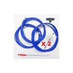 Mbm ? kit de nettoyage 9 m avec 2 brosses articul�es 80 mm ? rallonges flexibles en c�ble d'acier ? pour ...