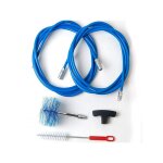 Mbm ? kit de ramonage chemin�e 6 m ? brosse nylon 80 mm ? rallonges flexibles pour courbes ? nettoyage ...