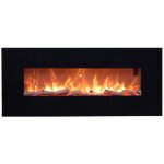 Sined - chemine murale lectrique stelvio cm 128x55x14 caminetto parete stelvio