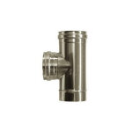 Cheminee raccord t 90 femelle conduit d?evacuation dn 140 tuyau en acier inoxydable 316 Cheminee raccord t 90 femelle conduit d?evacuation dn 140 tuyau en acier inoxydable 316