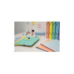 Exacompta - chemise  lastique 3 rabats carton aquarel 24 x 32 dos 3 cm couleurs assorties - lot de ...