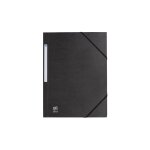 Chemise à élastique 3 rabats oxford 24 x 32 cm dos 2 cm - couleurs tendance noire - lot de 10 Chemise à élastique 3 rabats oxford 24 x 32 cm dos 2 cm - couleurs tendance noire - lot de 10