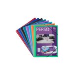 Viquel - chemise  lastique 3 rabats plastique personnalisable essentiel recycl - coloris assortis ...
