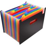 Chemise �ventail a4, chemise en plastique a4 design accord�on. id�al pour les affaires, la maison, ensoleill� ...