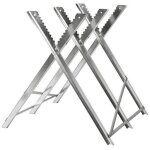 Chevalet � b�ches, chevalet de sciage, chevalet de tron�onnage pliable - 3 supports de train