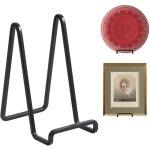 1 x decorative plate photo frame, 6 inch metal easel frame stands, black for albums, books, easel, photo ... 1 x decorative plate photo frame, 6 inch metal easel frame stands, black for albums, books, easel, photo ...