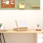 Chevalet de table avec tiroir 33, 5x25, 5x7 cm bois massif de pin vidaxl