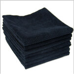 Chiffons en microfibre chiffon gaufr� noir torchon lavable lavable pour la cuisine chiffons de nettoyage ...