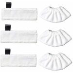 Lot de 3 lingettes de rechange en microfibre et 3 chiffons en microfibre pour karcher easy fix sc1 / ...