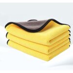 Chiffon microfibre voiture lot de 3, chiffon de nettoyage polissage s�chage pour l'entretien de la voiture ...
