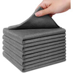 Chiffon de nettoyage magique, lot de 5 chiffon de nettoyage en microfibre torchons de cuisine microfibre ...