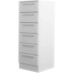 Chiffonnier 6 tiroirs en bois blanc - cf9059