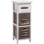 Idimex - chiffonnier padua en bois, 3 tiroirs, blanc et brun Idimex - chiffonnier padua en bois, 3 tiroirs, blanc et brun