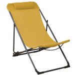 Alize - chilienne en acier et toile globe graphite, moutarde Alize - chilienne en acier et toile globe graphite, moutarde