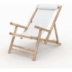 Chilienne en bambou et toile blanche - vadella