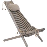Chilienne bois ecochair (coussin offert) pin gris Chilienne bois ecochair (coussin offert) pin gris