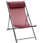 Hesperide - chilienne jardin bordeaux pliable confort Hesperide - chilienne jardin bordeaux pliable confort