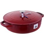 Chistera cocotte 24 cm rouge en fonte
