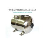 Chm gmbh chaudi�re � membrane en acier inoxydable 50 l, r�servoir d'eau domestique sous pression