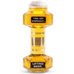 Chope � bi�re 600 ml dumbbell cadeau pour un gar�on culturiste, verre, grand