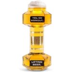 Chope � bi�re 600 ml dumbbell cadeau pour un gar�on culturiste, verre, grand