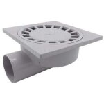 Choyclit par 200mm x 200mm sortie 75mm siphon de sol salle de bains salle humide douche plastique pvc1pcs ...