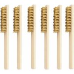 6 pcs brosse laiton, jeu de brosses mtalliques, brosse mtallique avec poils en laiton, brosses mtalliques ...