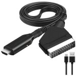 Choyclit adaptateur p�ritel vers hdmi, convertisseur p�ritel vers hdmi avec c�ble hdmi, scart vers hdmi ...