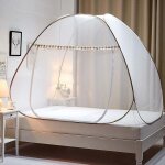 Choyclit moustiquaire de lit pliable pop up grand moustiquaire tente en forme de d�me porte simple camping ...