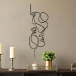 Choyclit - nordique visage art silhouette métal véritable amour mur art décoration moderne maison bureau ... Choyclit - nordique visage art silhouette métal véritable amour mur art décoration moderne maison bureau ...
