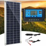 Choyclit - panneau solaire 300w 12v, kit de panneau solaire, chargeur de batterie kit avec r�gulateur ...