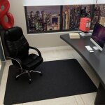 Choyclit - tapis de chaise de bureau pour sols en bois dur, tapis de chaise d'ordinateur, tapis de chaise ...