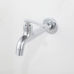 Chrome robinet en laiton lessive salle de bains montage mural lave - linge robinet ext�rieur jardin tuyau ...