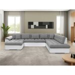 Bestmobilier - chuck - canap panoramique xxl - convertible avec coffre - 7 places - droit