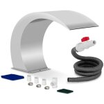 Fontaine de piscine avec pied - uniprodo - matériau : alliage d?inox 304 - largeur : 30 cm Fontaine de piscine avec pied - uniprodo - matériau : alliage d?inox 304 - largeur : 30 cm