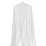 Ciel de lit double 'moustiquaire' 65x250cm blanc