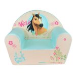 Les tendances - fauteuil club en mousse cheval spirit pour enfant Les tendances - fauteuil club en mousse cheval spirit pour enfant