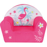 Les tendances - fauteuil club mousse flamant rose