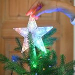 Cimier de sapin �toile multicolore