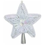 Cimier pour sapin de noël colorama 23cm blanc - paris prix Cimier pour sapin de noël colorama 23cm blanc - paris prix