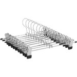 20 pices cintres pour pantalons ou jupes avec pinces, 30cm, avec pinces antidrapantes rglables, cintres ...