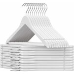 Cintres pour costumes, lot de 20, cintres en bois massif avec encoches, antid�rapant pour manteaux, chemises, ...