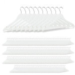 Cintres en bois 200, cintre manteaux, pantalons, robes, vtements, 200 pices, crochet rotatif 360, ...